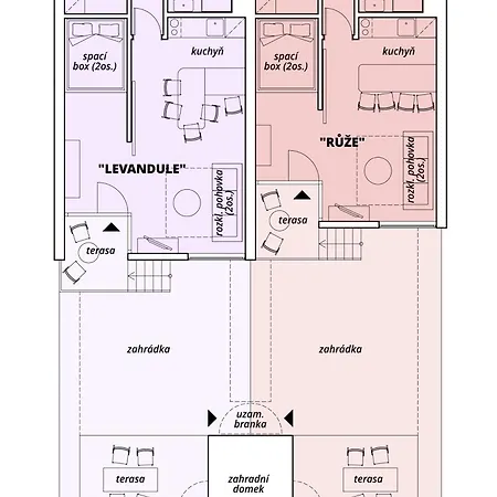 Appartement Levandule, Ruze By Mountain Ways